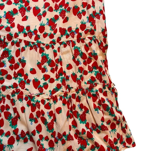 Betsey Johnson - PEARL BLUSH Strawberry Fields Maxi Dress Women S Small Pink Red - Picture 5 of 9